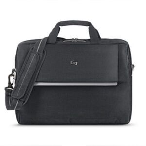 Solo black briefcase messenger/laptop bag in great‎ condition